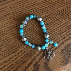 Blue and green bracelet